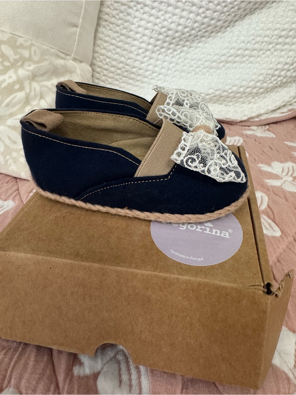 Pegorina Mary-Jane navy baby shoes - Size